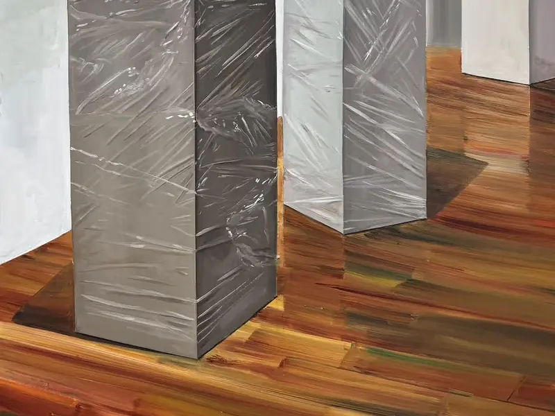 La artista Lara Pintos presenta su exposición 'Trampa y reflejo' en Oleiros