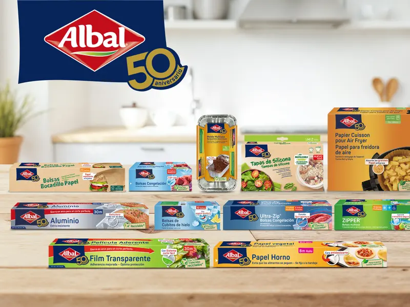 Albal celebra 50 años en España con innovación y sostenibilidad en productos de cocina