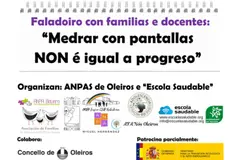 Convocan un faladoiro sobre el uso de pantallas para familias en Oleiros