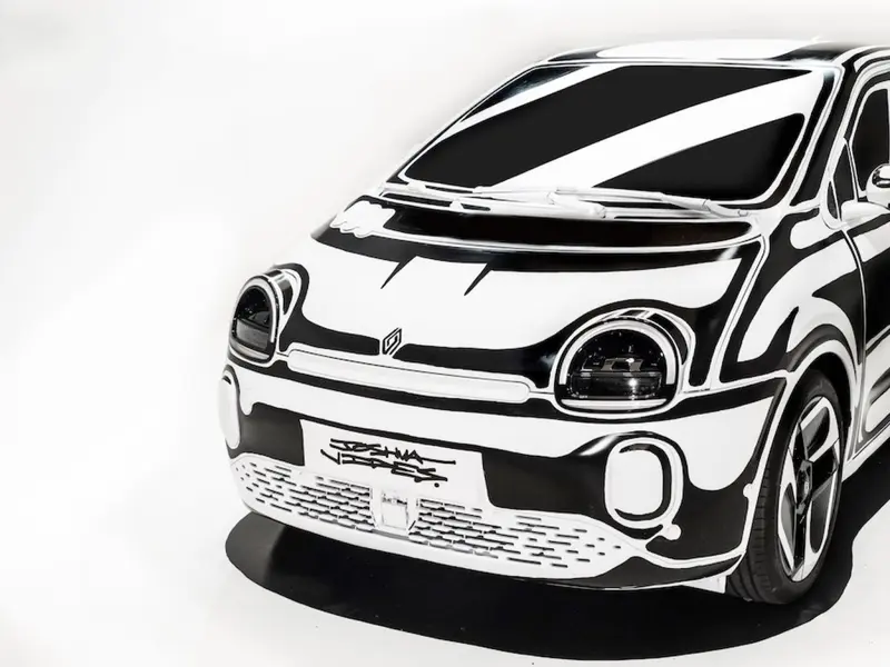 El Twingo E-Tech eléctrico se convierte en obra de arte en París