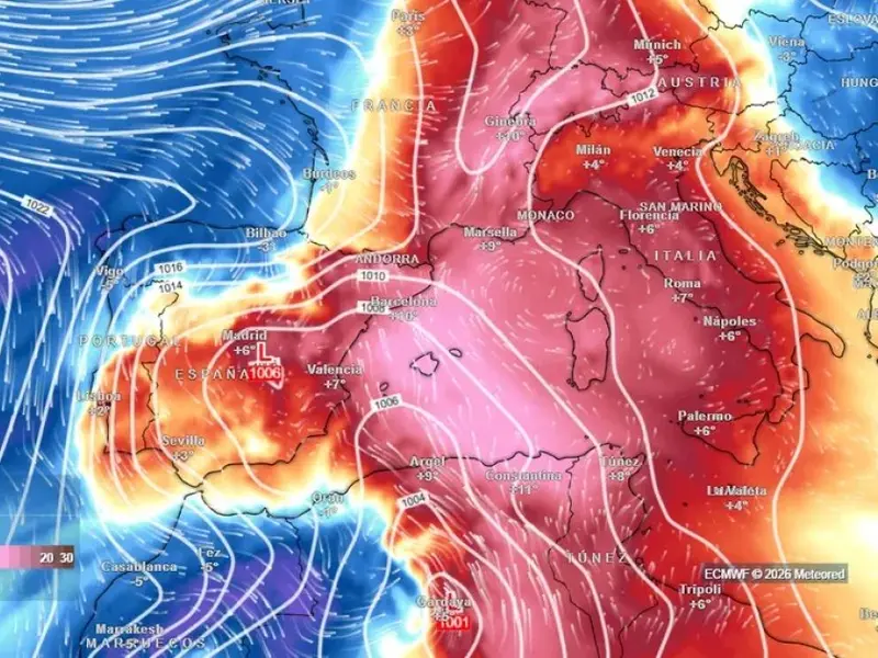 Una frontogénesis traerá lluvias, tormentas y nieve a España este fin de semana