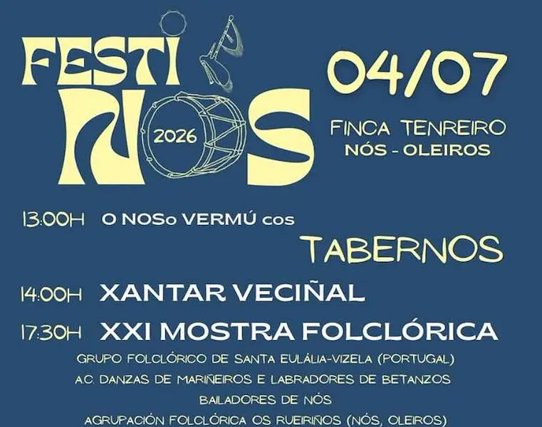 Festi Nós 2026: Un festival folclórico vibrante en Oleiros