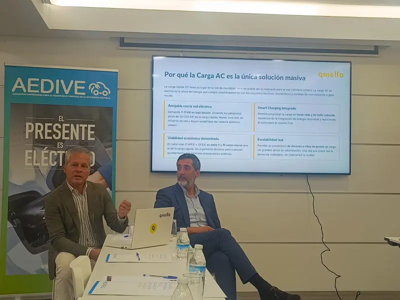 Transición al vehículo eléctrico podría tardar 15 años sin puntos de carga lentos, advierte Qwello