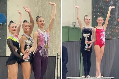Ximnasia Oleiros logra doble oro en el Campeonato Gallego de Equipos