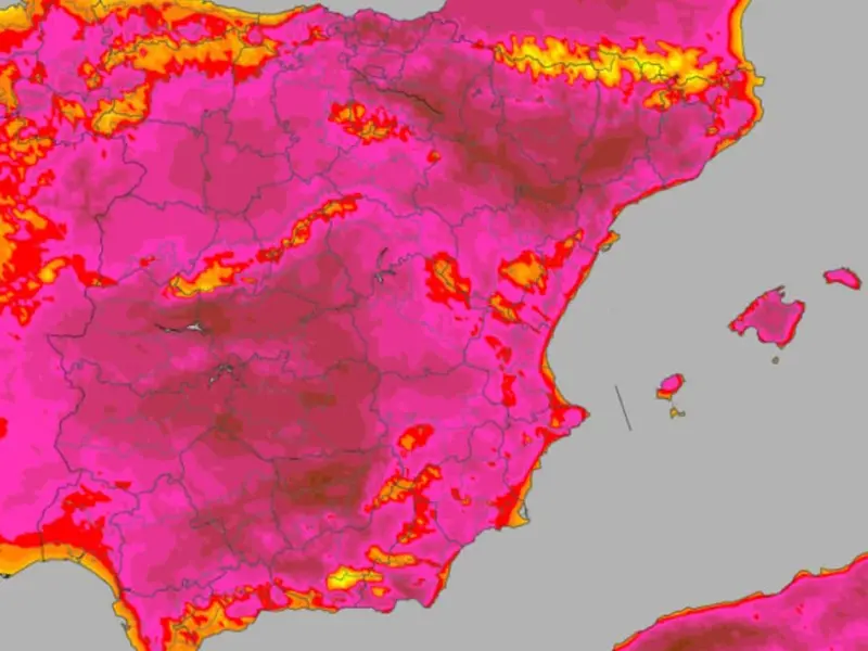 España podría alcanzar temperaturas de hasta 50 ºC por el cambio climático