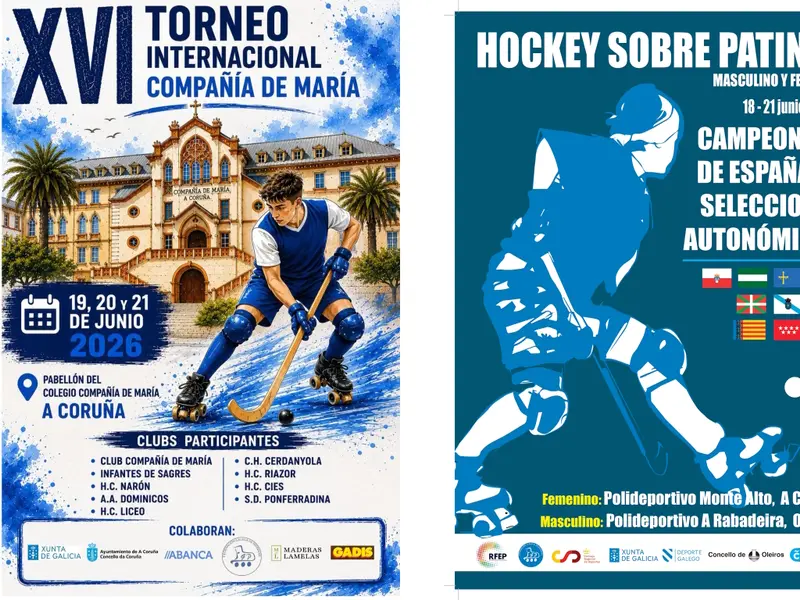 Monte Alto y Oleiros acogen campeonatos de selecciones autonómicas y torneo internacional de hockey