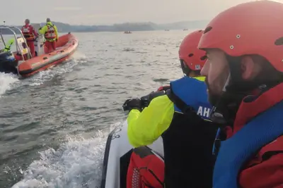 Rescatada con éxito una persona en la isla de Santa Cristina, en Oleiros
