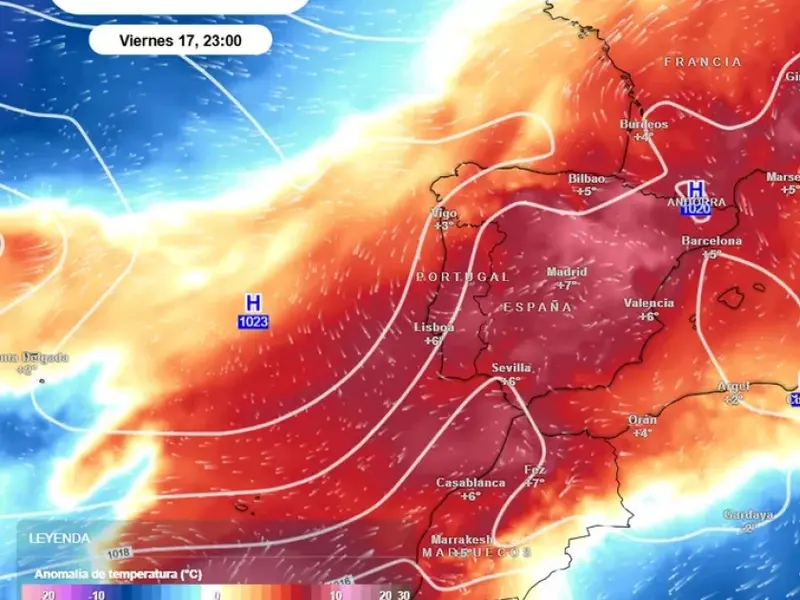 Una cresta subtropical traerá temperaturas cercanas a los 30 grados a España