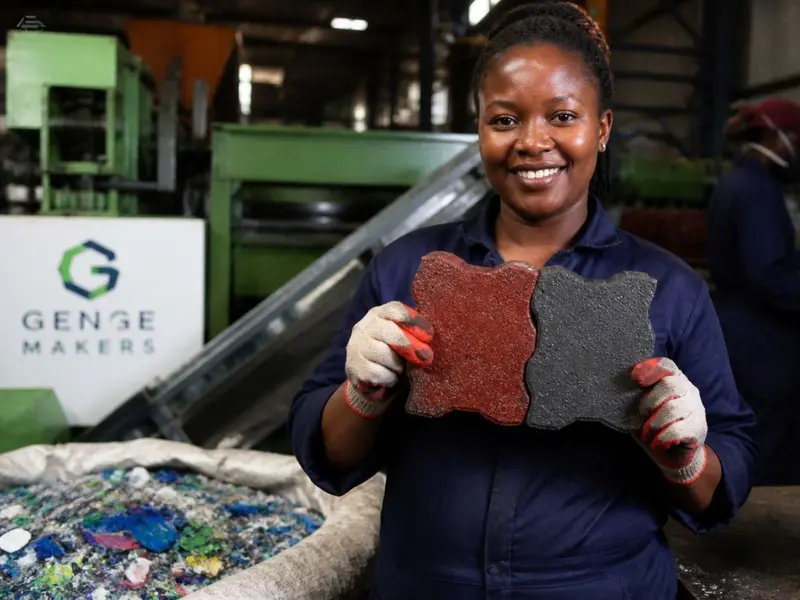 Innovación en Kenia: ladrillos de plástico de botellas de champú como solución sostenible