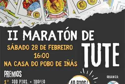 Segunda edición del Maratón de Tute en Iñás el 28 de febrero
