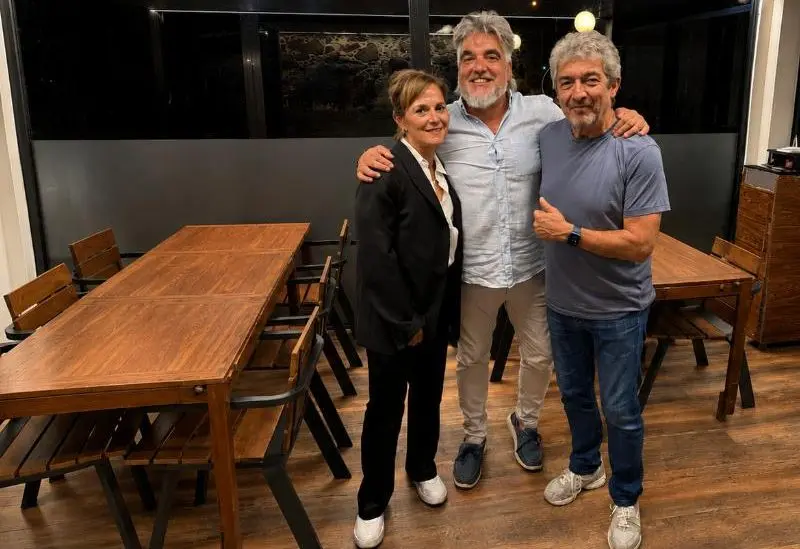 Ricardo Darín y Andrea Pietra celebran en Oleiros tras su actuación en A Coruña