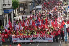 Intensificación de la huelga del metal con marcha de Oleiros a A Coruña