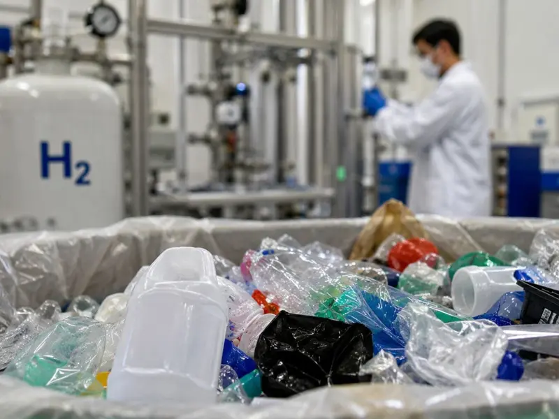 Innovador método convierte plásticos en hidrógeno sin emisiones de CO2