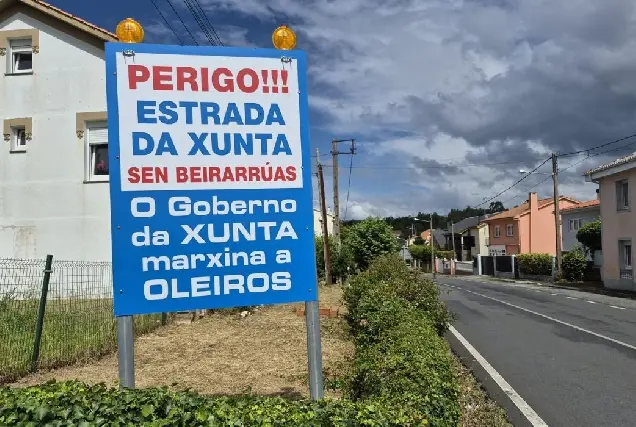 La Xunta niega la construcción de aceras entre Mera y Lorbé