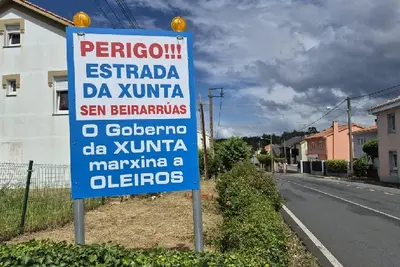 La Xunta niega la construcción de aceras entre Mera y Lorbé