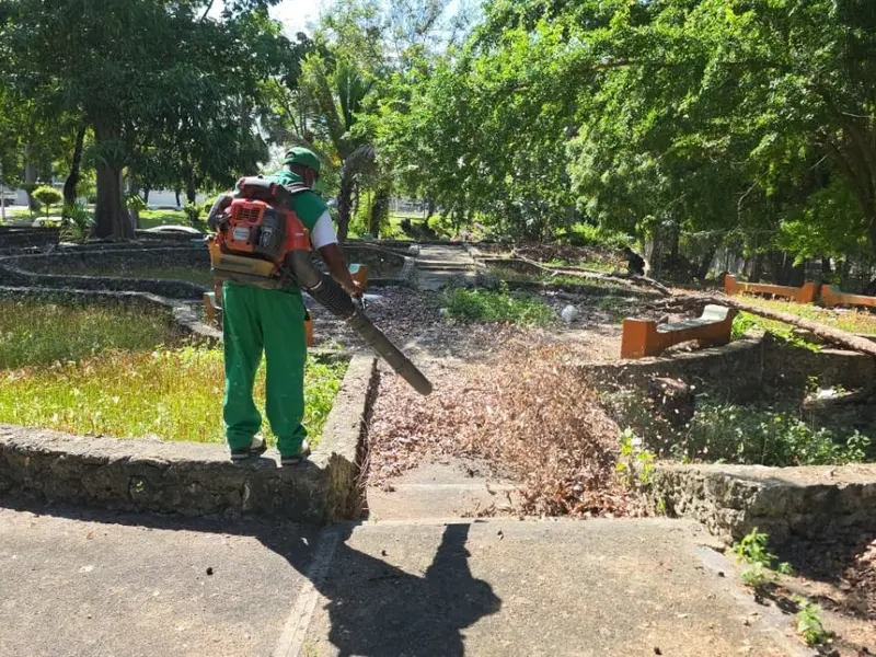 Mejora en parque Domingo Liz promueve sostenibilidad y recuperación de espacios verdes