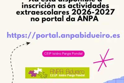 Abren las inscripciones para las actividades extraescolares 2026-2027