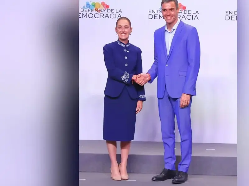 Sheinbaum y Sánchez discuten energías renovables en reunión bilateral