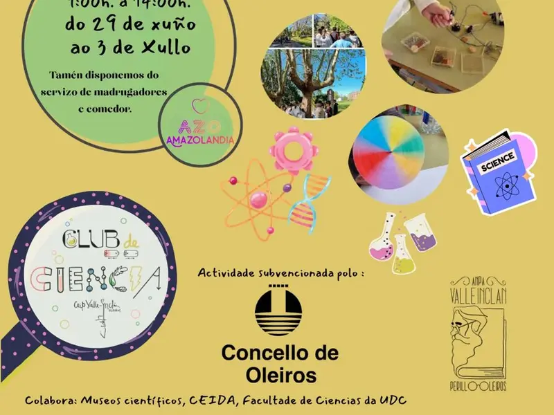 Campamento de Ciencias en el CEIP Valle Inclán de Oleiros