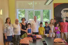 Los niños saharauís del programa Vacaciones en Paz son recibidos en Oleiros