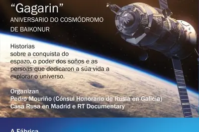 Proyección de películas en A Fábrica por el aniversario del cosmódromo de Baikonur