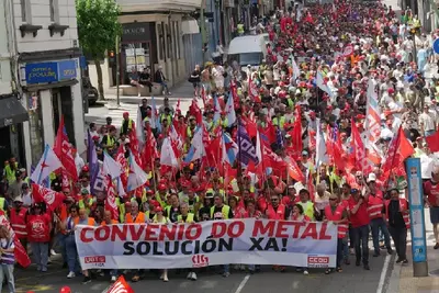 Intensificación de la huelga del metal con marcha de Oleiros a A Coruña