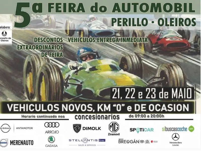 Perillo acoge la V Feira del Automóvil del 21 al 23 de mayo de 2026