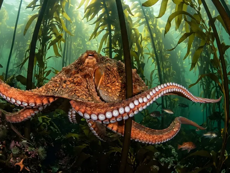 Descubren pulpos gigantes del Cretácico como depredadores marinos