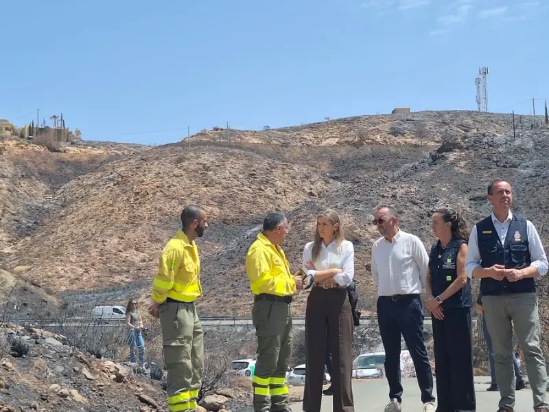 La Ministra de Transición Ecológica destaca la recuperación tras incendios en Bédar