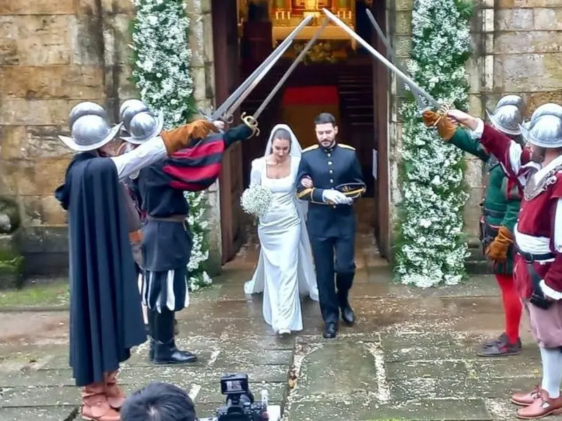 Una boda histórica en Oleiros con tercios españoles del siglo XVI