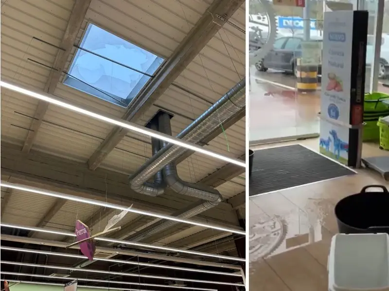 El temporal Joseph obliga a cerrar tres tiendas en Parque Oleiros