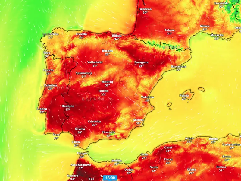 España experimentará un intenso calor veraniego con tormentas en el norte este fin de semana