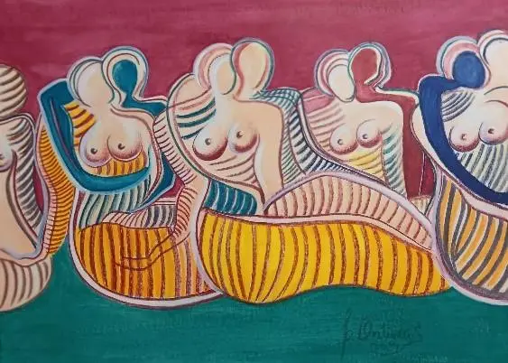 Exposición pictórica en A Fábrica con obras de Ontiveros y Cepedello