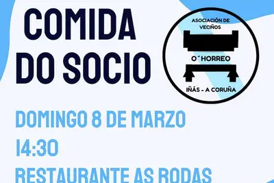 La Asociación O Hórreo de Iñás organiza su Comida do Socio en marzo