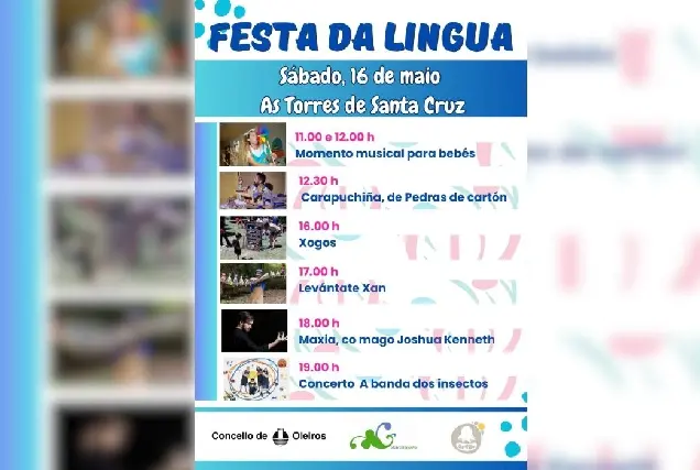 Festa da Lingua en las Torres de Santa Cruz el 16 de mayo