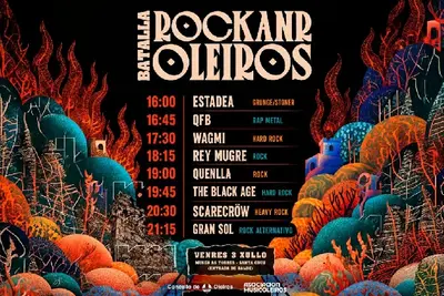 Batalla de bandas de rock en el Parque das Torres este viernes 3 de julio