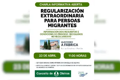 Charla en Oleiros sobre regularización de personas migrantes y acceso a servicios sociales