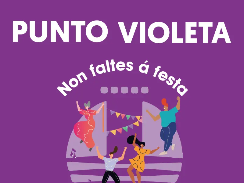 El Concello de Oleiros instala Puntos Violeta en las fiestas de San Xurxo en Iñás