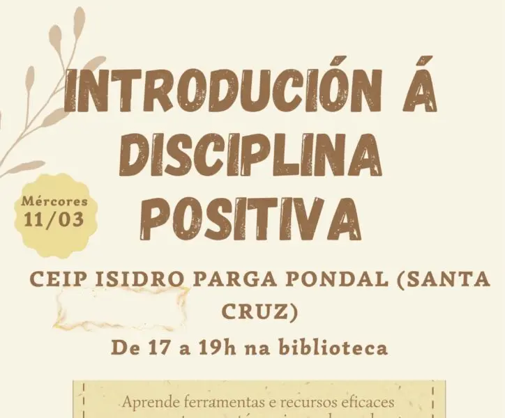 Charla sobre disciplina positiva en el CEIP Isidro Parga Pondal