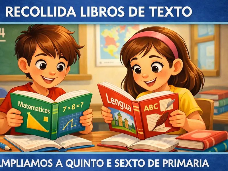 El ANPA Ensino Rabadeira organiza una recogida de libros de texto en Oleiros