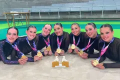 El club Ximnasia Oleiros logra la medalla de oro en el Campeonato Nacional de Gimnasia