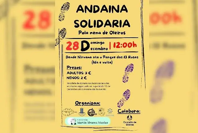 Oleiros celebra una andaina solidaria este domingo por una buena causa