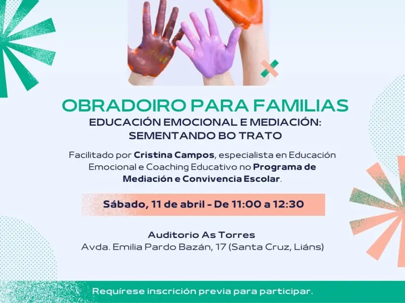Obradoiro de Educación Emocional y Mediación en Oleiros