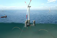 China lanza su mayor plataforma eólica marina flotante de 16 MW en el mar del Sur