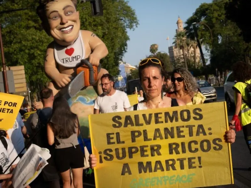 Las grandes fortunas generan un billón de dólares en daño climático cada año, según Greenpeace