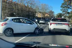 Accidente en el puente de A Pasaxe genera grandes retenciones hacia A Coruña