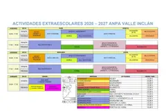 Abierto el plazo de inscripción para actividades extraescolares 2026-2027
