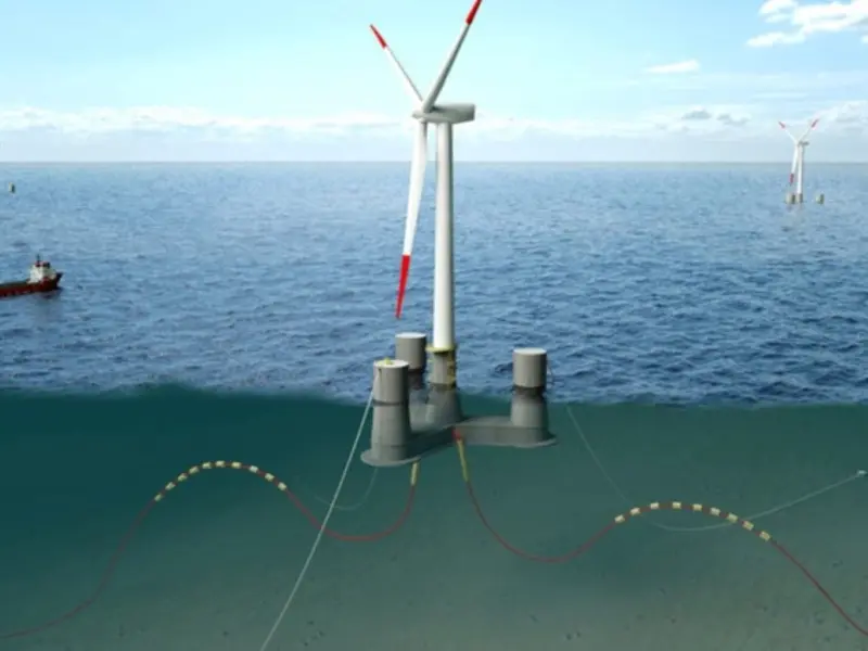 China lanza su mayor plataforma eólica marina flotante de 16 MW en el mar del Sur