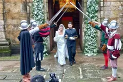Una boda histórica en Oleiros con tercios españoles del siglo XVI