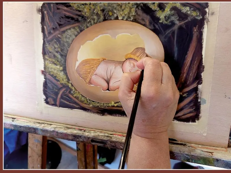 Exposición de los talleres municipales de pintura en el Centro Cultural A Fábrica